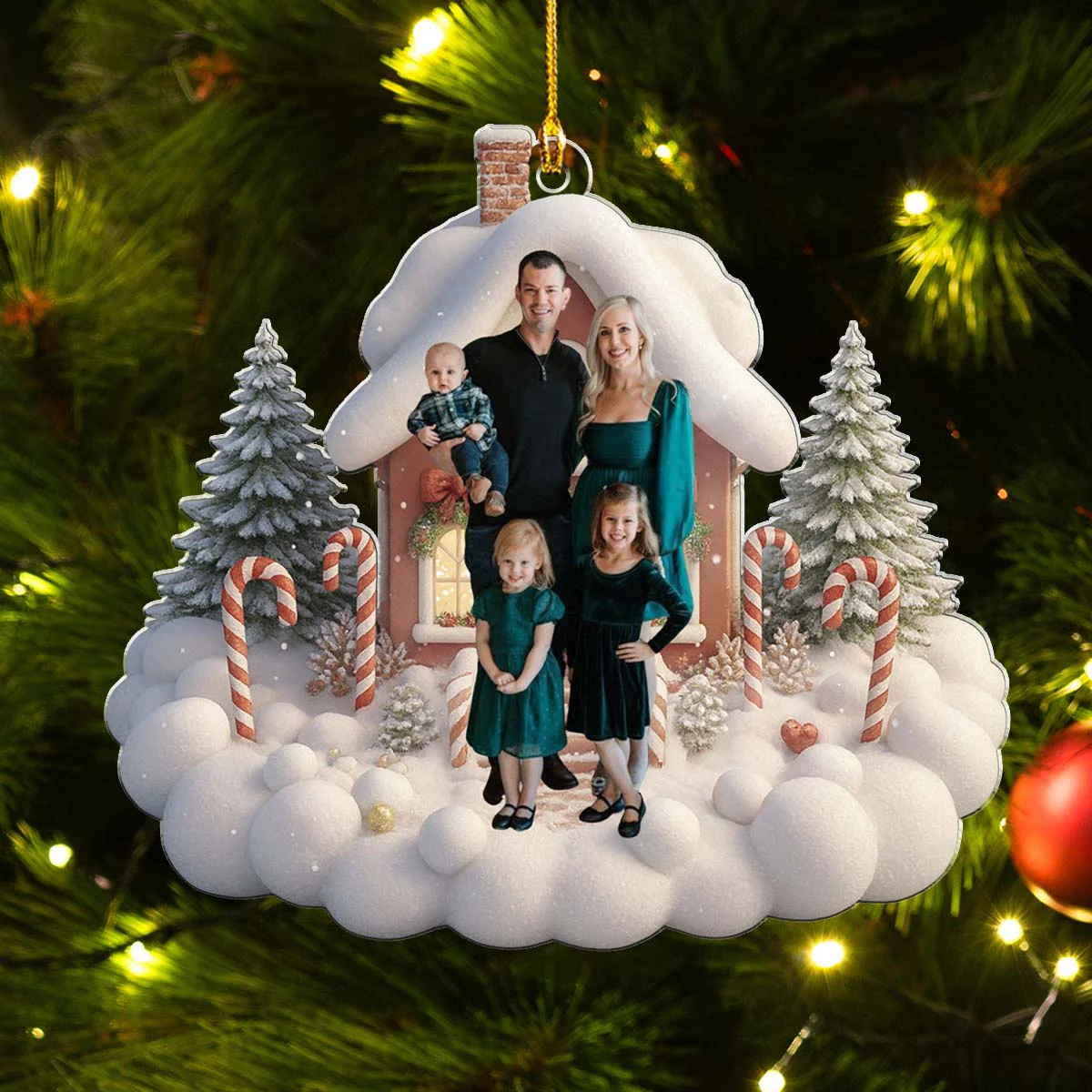 Our House Our Home - Personalized Custom Acrylic Ornament - Image 5
