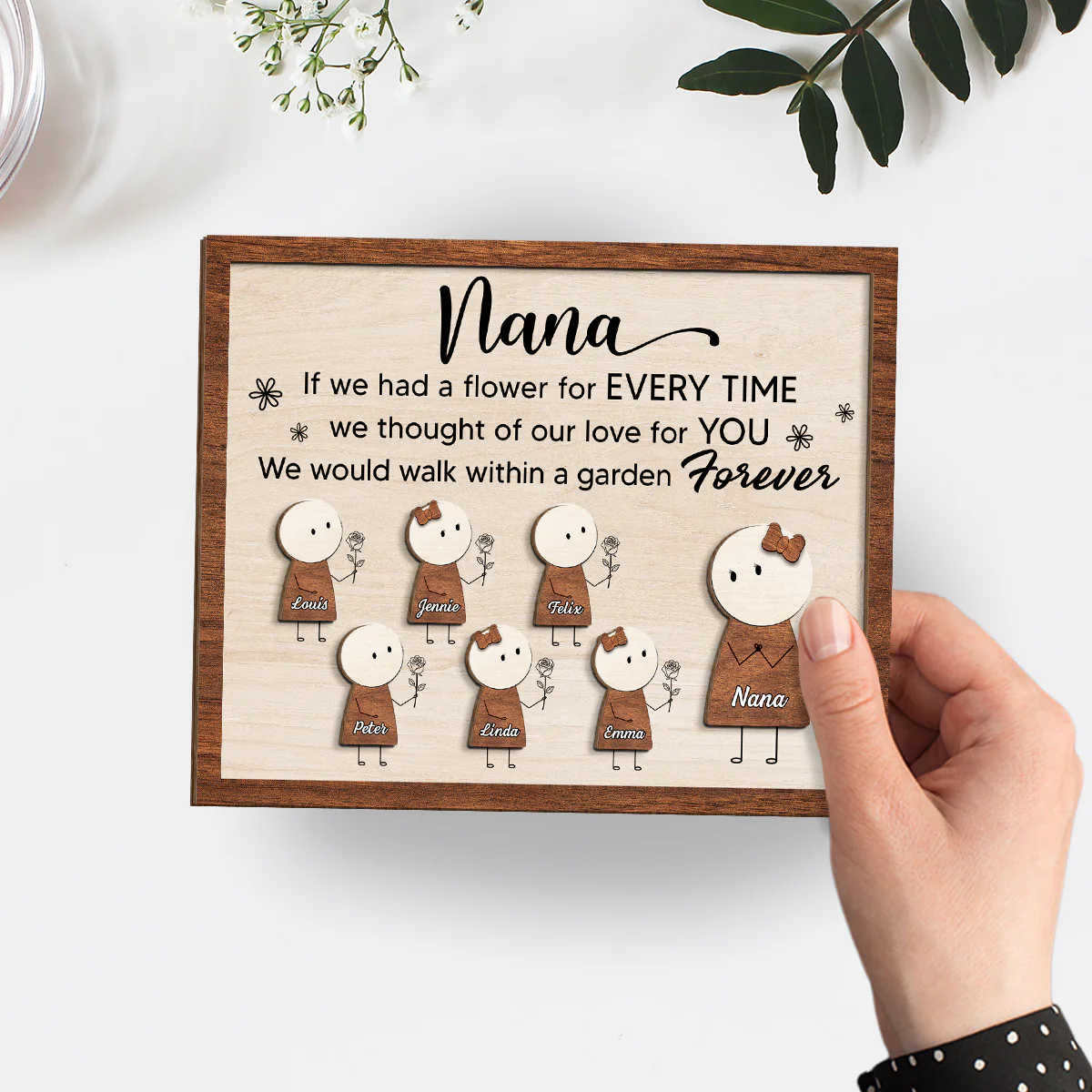 Our Love For You - Personalized Custom Wooden Plaque - Image 4