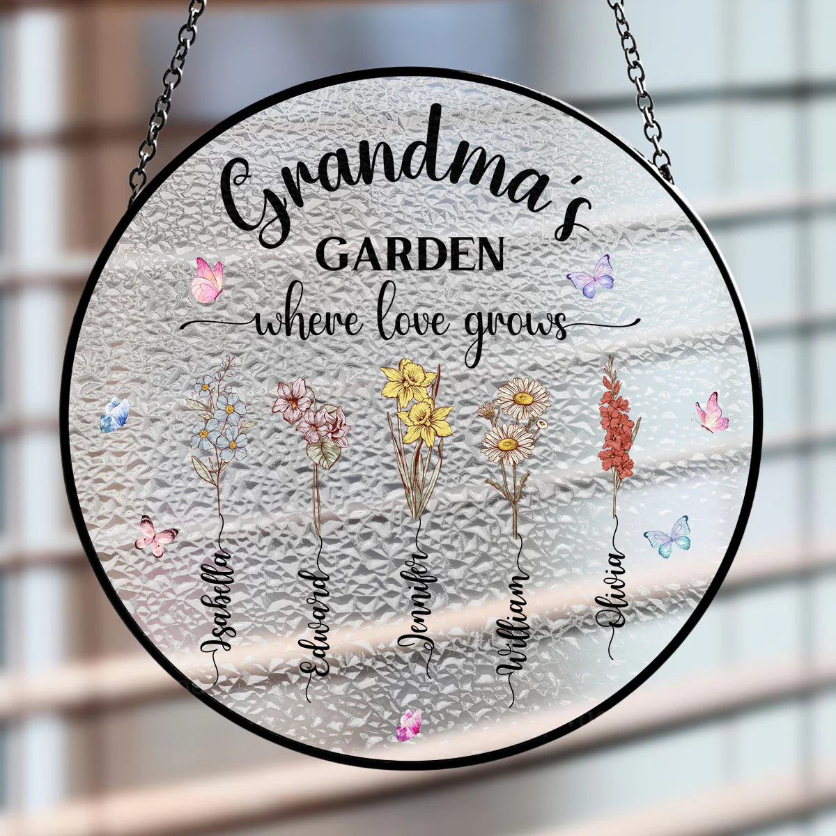 Our Love Grows Here - Window Hanging Suncatcher - Image 2