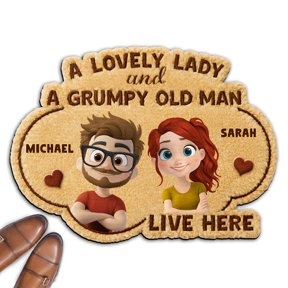 Our Love Live Here - Personalized Custom Doormat