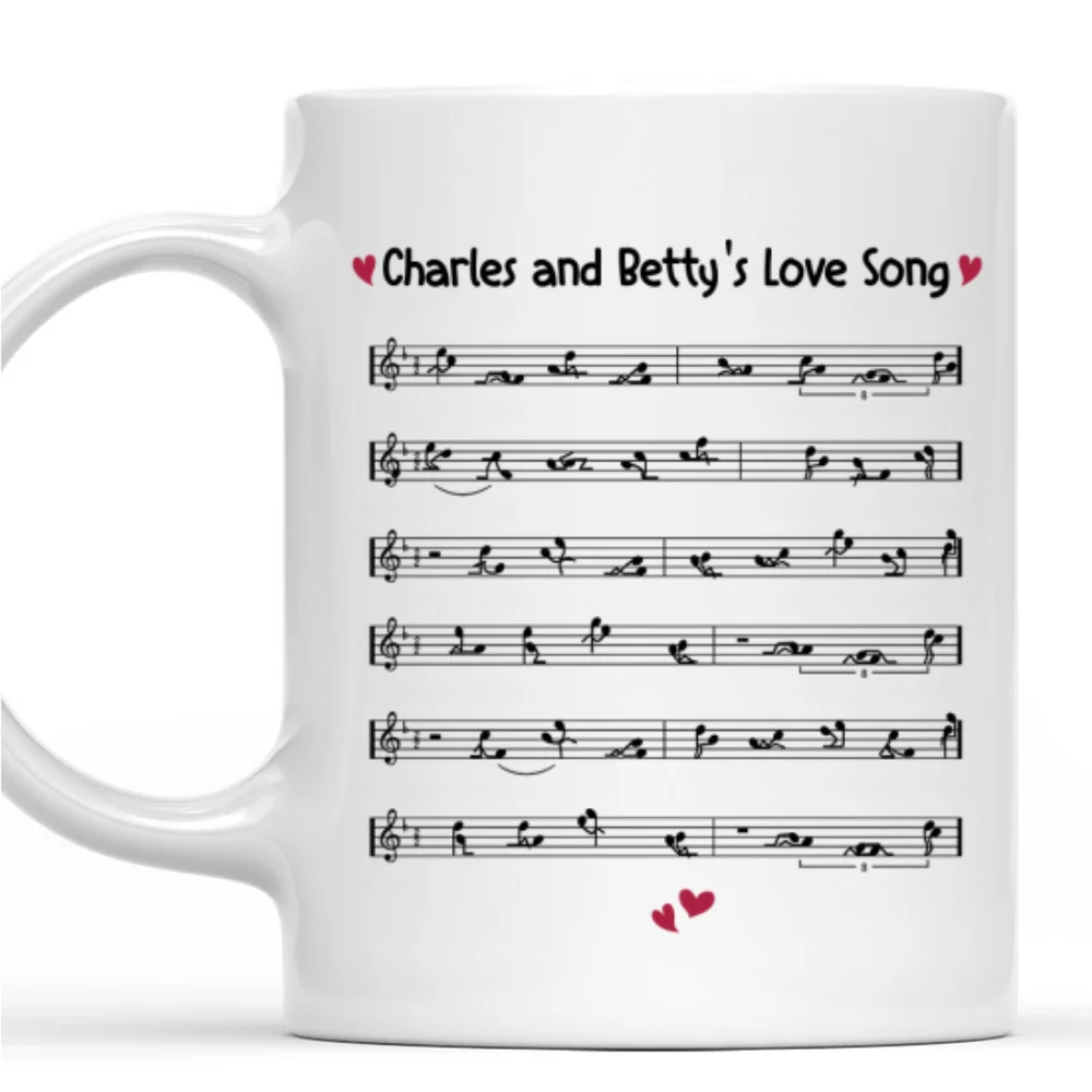 Our Love Song - Personalized Custom Coffee Mug - Image 7