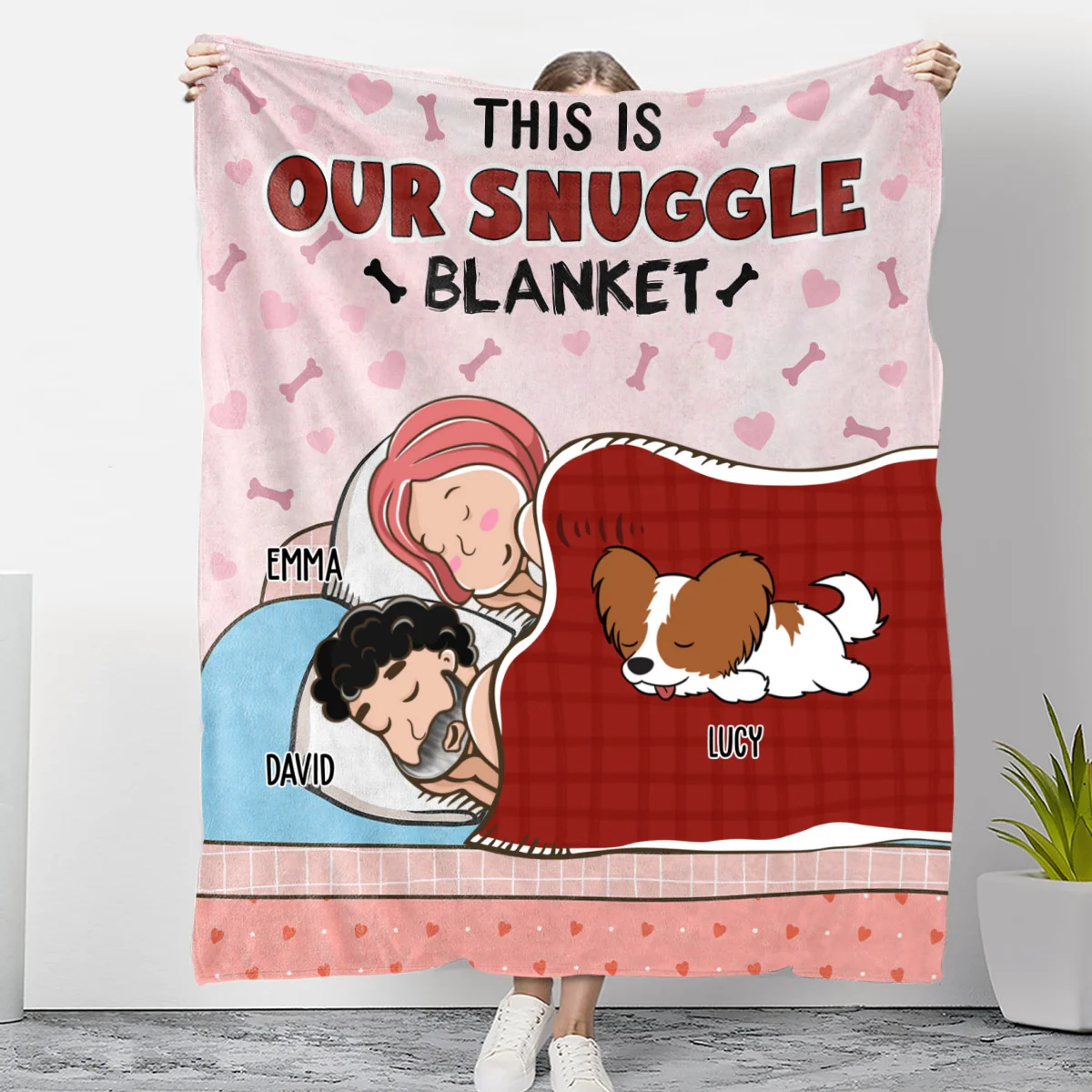 Our Lovely Blanket - Personalized Custom Fleece Blanket - Image 6