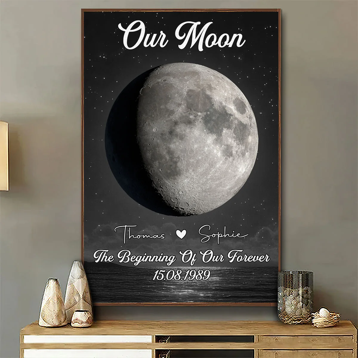 Our Moon - Personalized Custom Poster