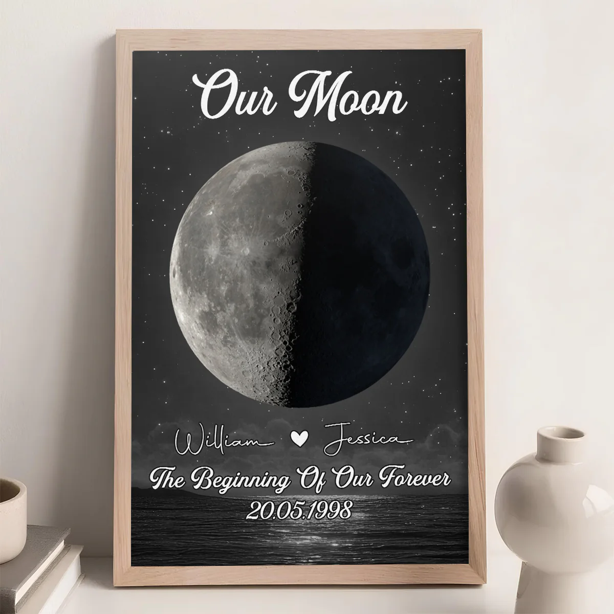 Our Moon - Personalized Custom Poster - Image 3