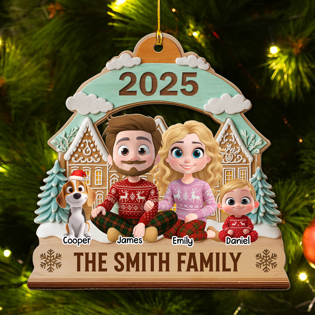 Our New Journey Begins Together - Personalized Custom 3D Effect Wood Ornament