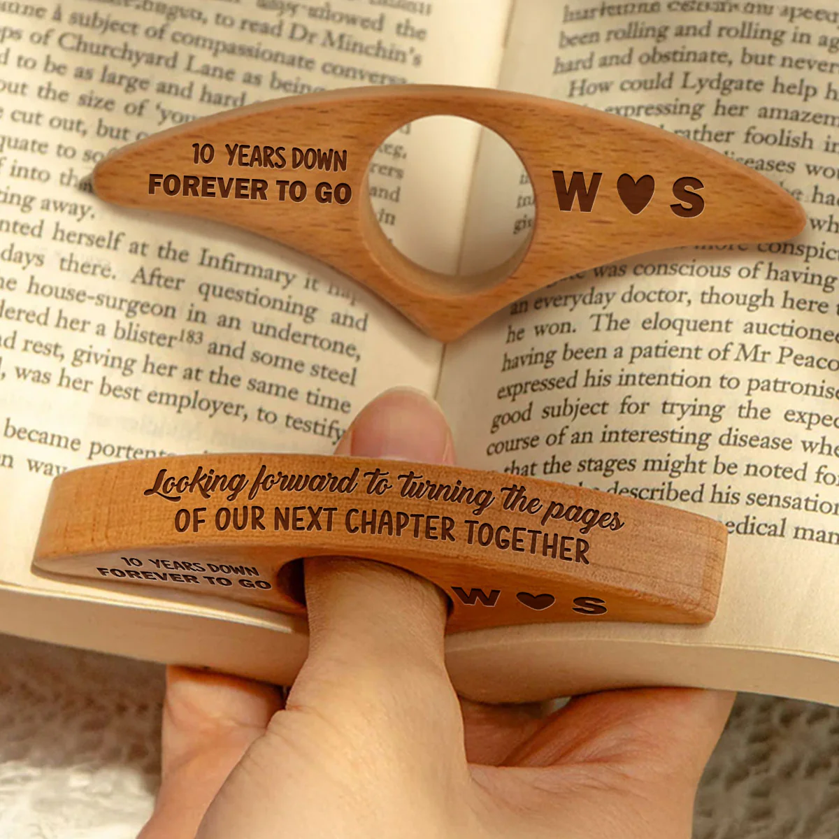 Our Next Chapter Together - Personalized Custom Book Page Holder