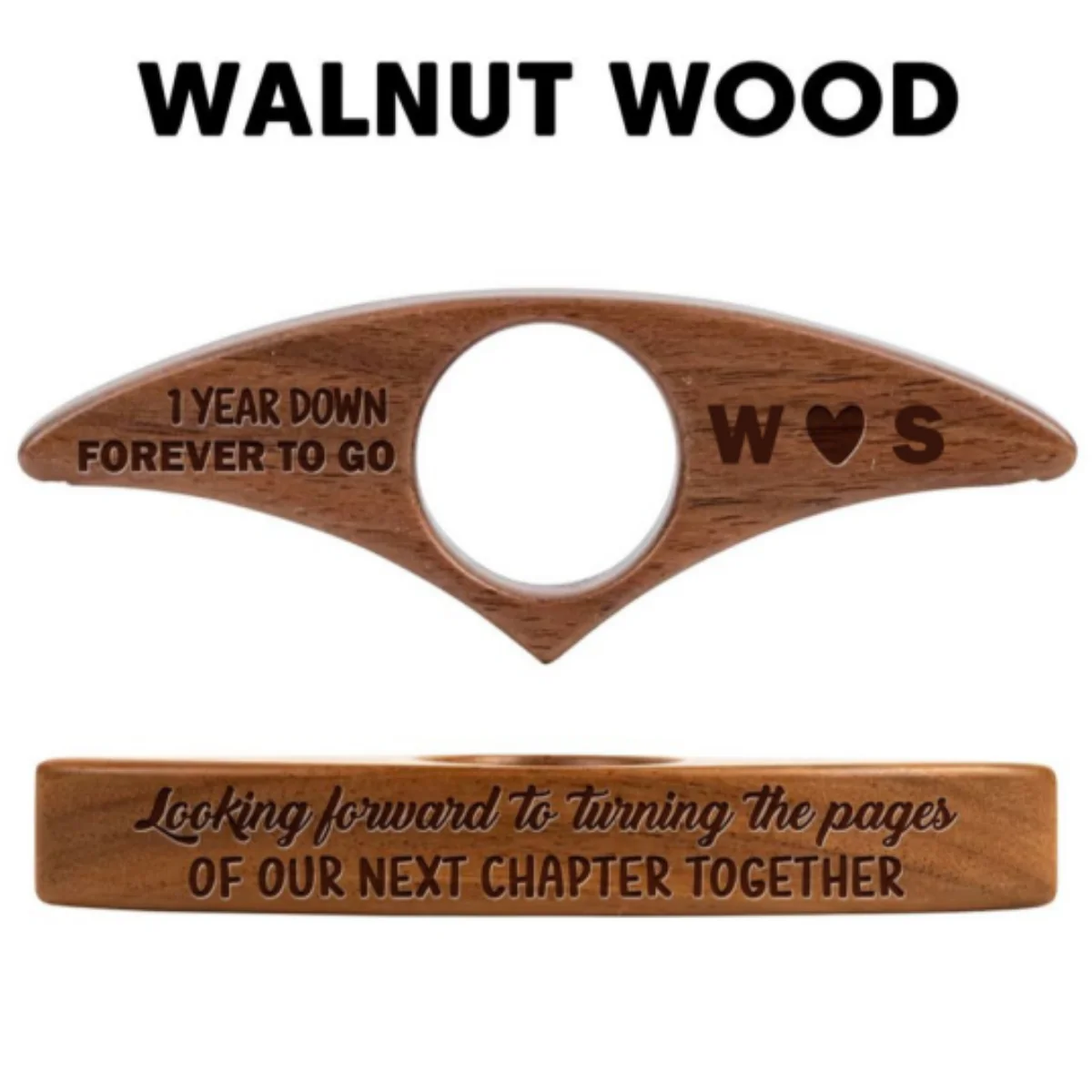 Our Next Chapter Together - Personalized Custom Book Page Holder - Image 9