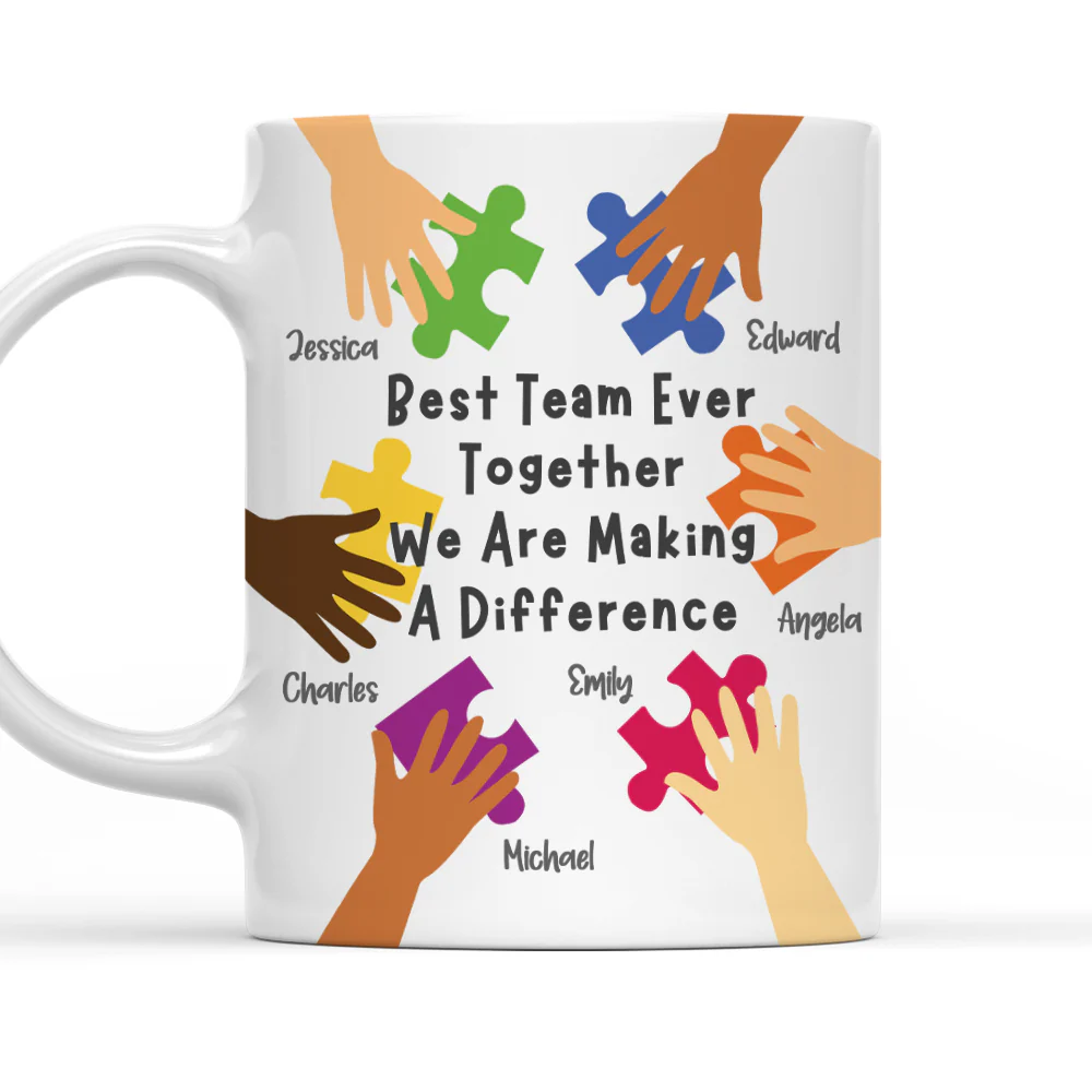 Our Puzzle Our Bond - Personalized Custom Coffee Mug