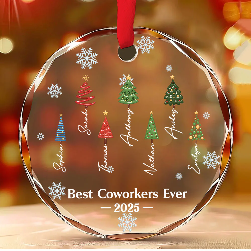 Our Relationship Is Forever - Personalized Custom Glass Ornament - Image 2