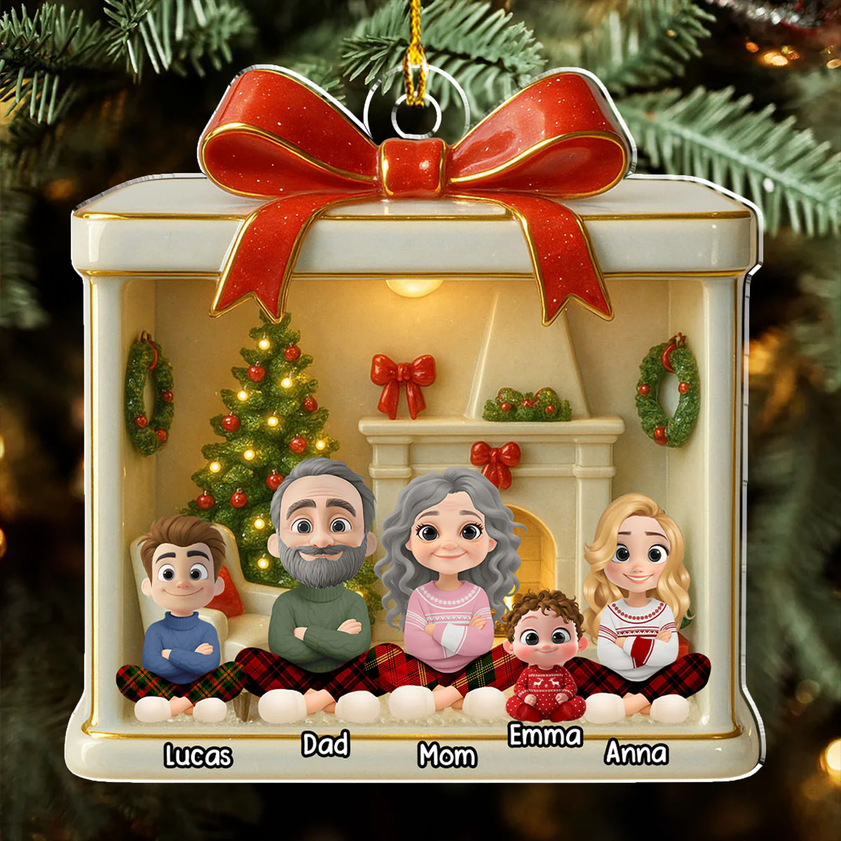 Our Story 2025 - Personalized Custom Acrylic Ornament - Image 3
