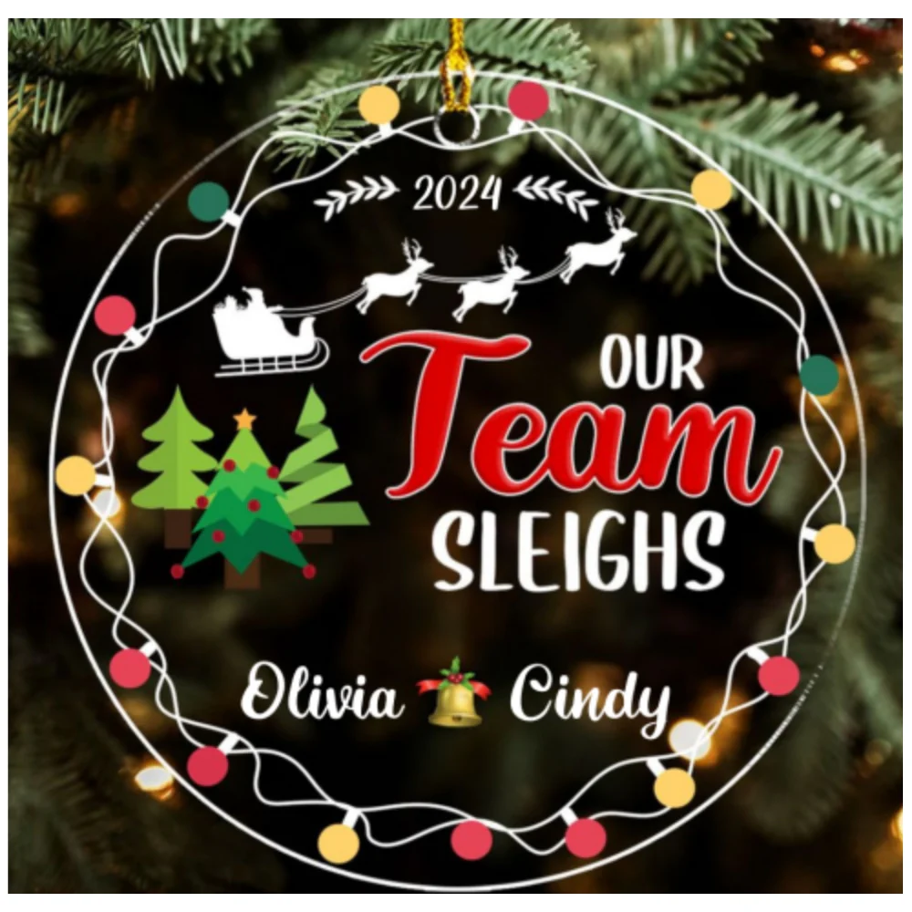 Our Team - Personalized Custom Acrylic Ornament - Image 5