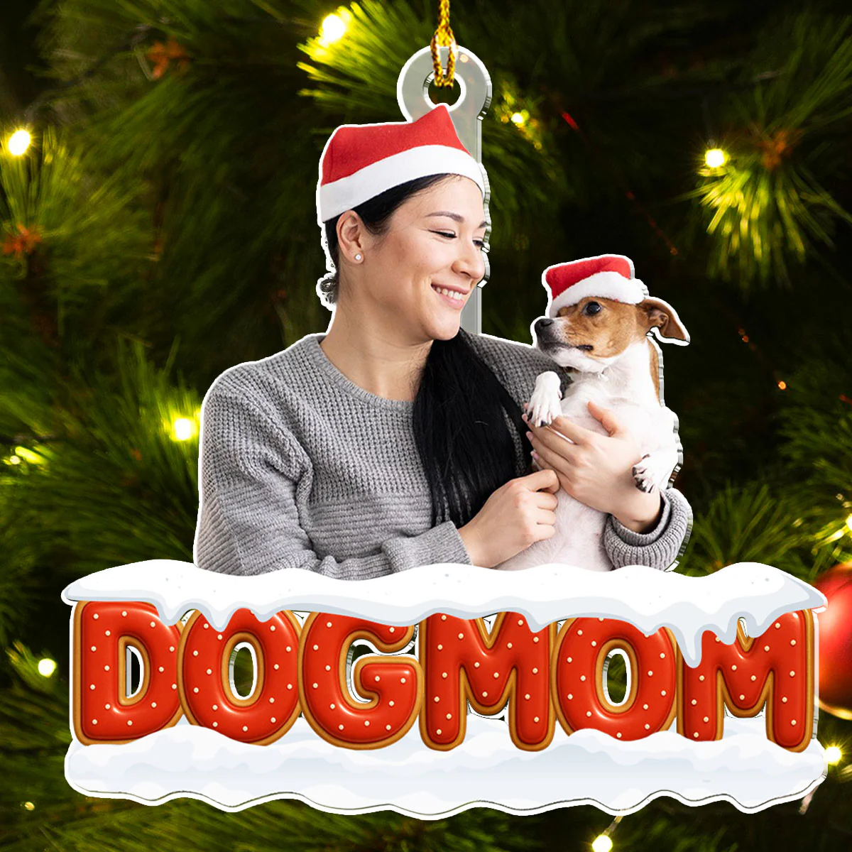 Our Unbroken Bond Photo - Personalized Custom 3D Effect Acrylic Ornament - Image 4