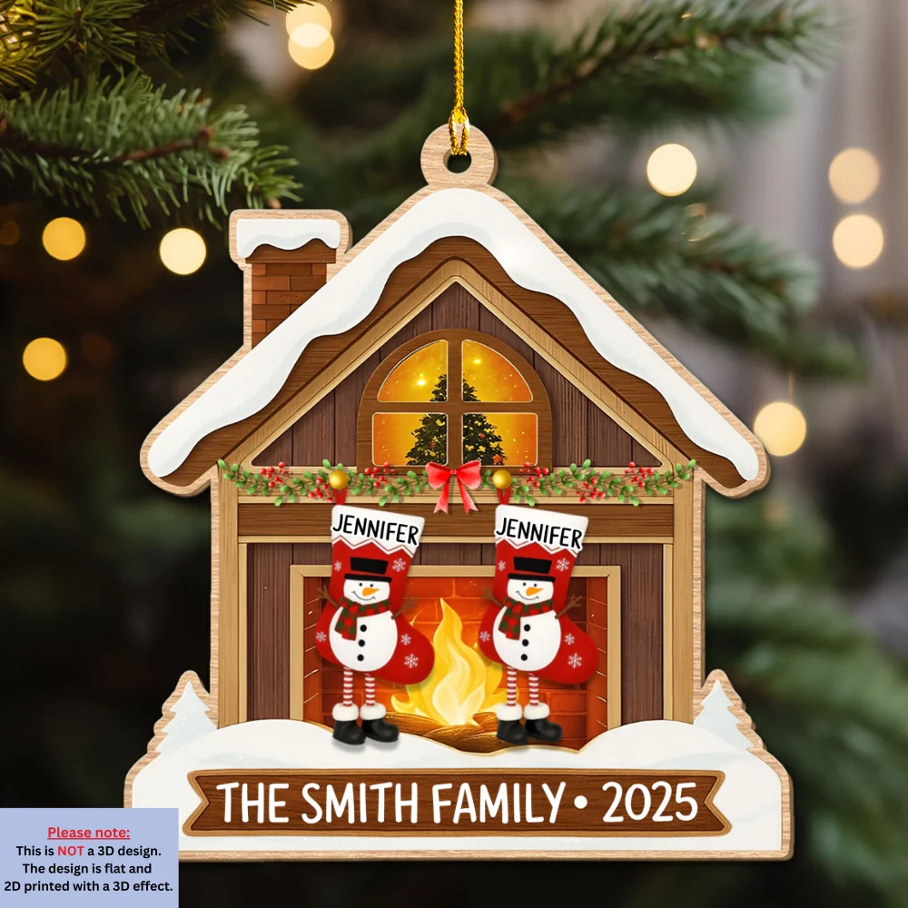 Our Winter Wonderland - Personalized Custom Wood Ornament - Image 5