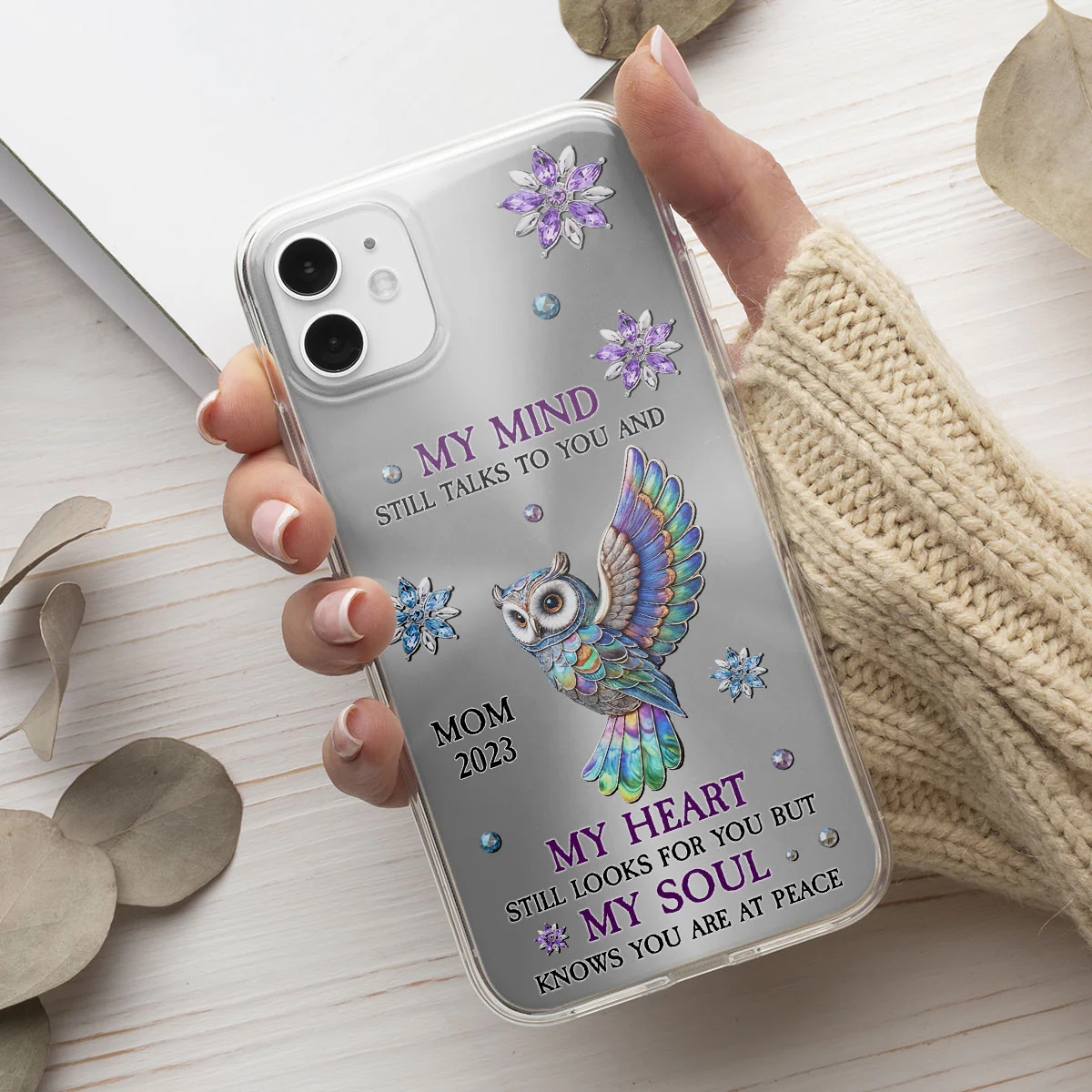 Owl My Mind My Heart My Soul - Personalized Custom Phone Case - Image 2