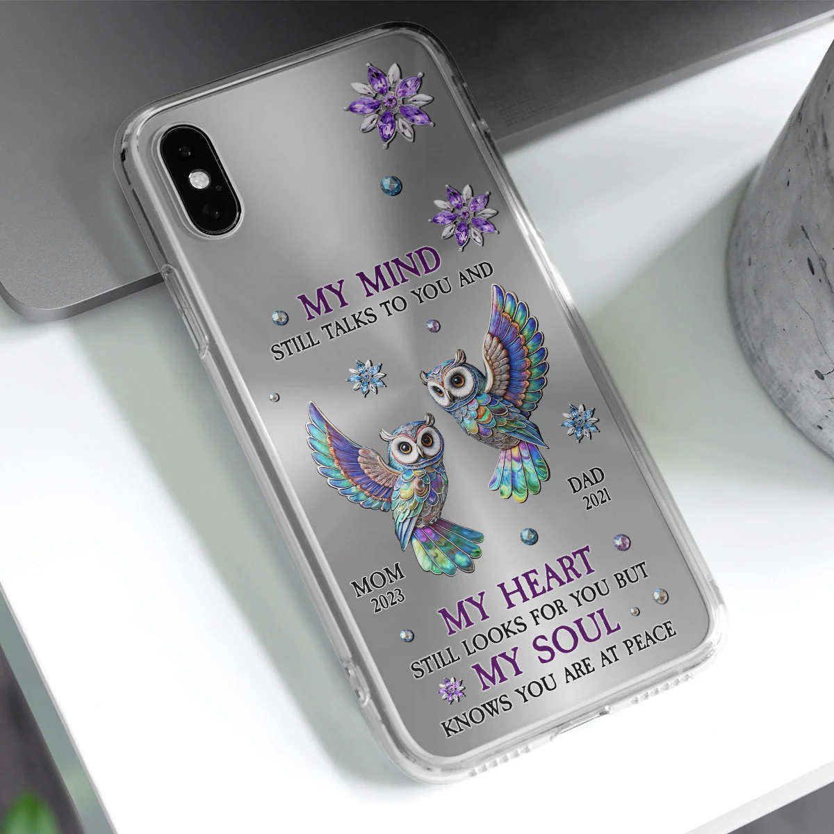 Owl My Mind My Heart My Soul - Personalized Custom Phone Case - Image 3