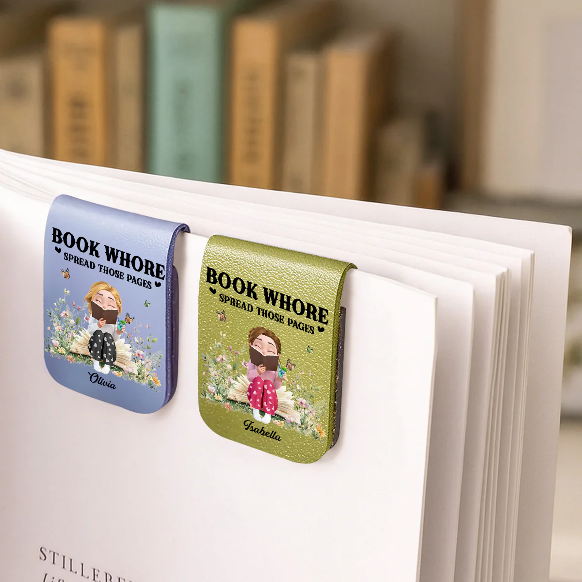Pages Beg To Be Spread - Personalized Custom Leather Bookmark - Image 3
