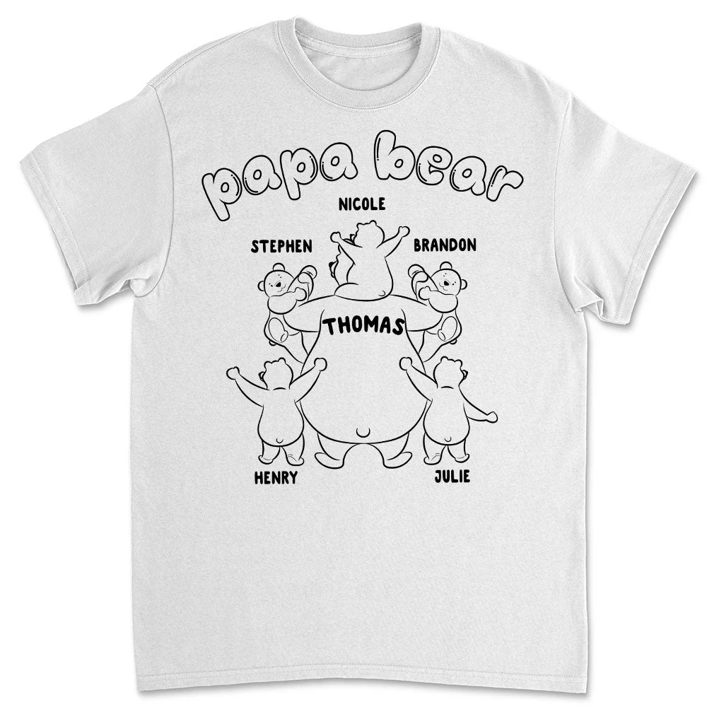 Papa Bear - Personalized Custom Shirt