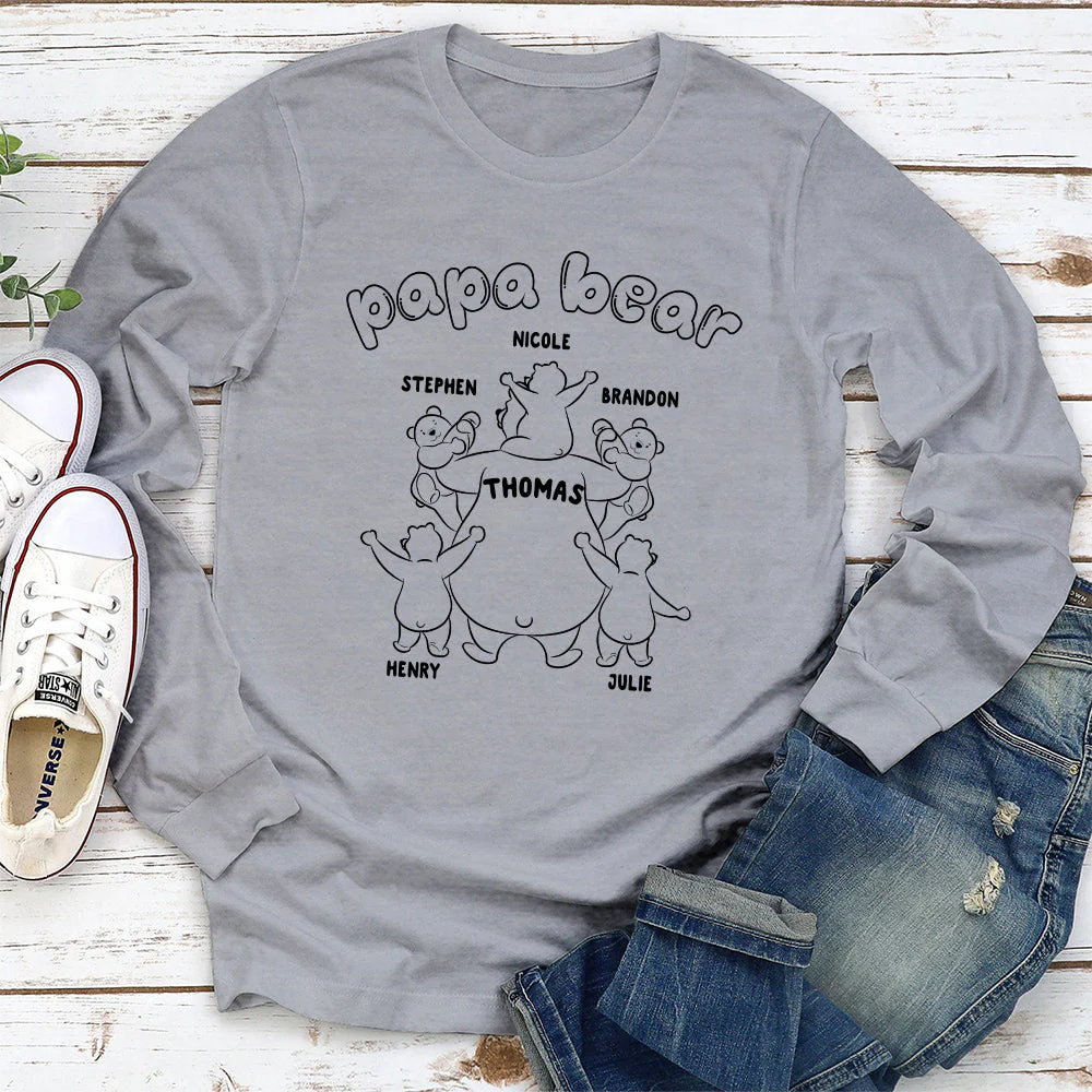 Papa Bear - Personalized Custom Shirt - Image 2