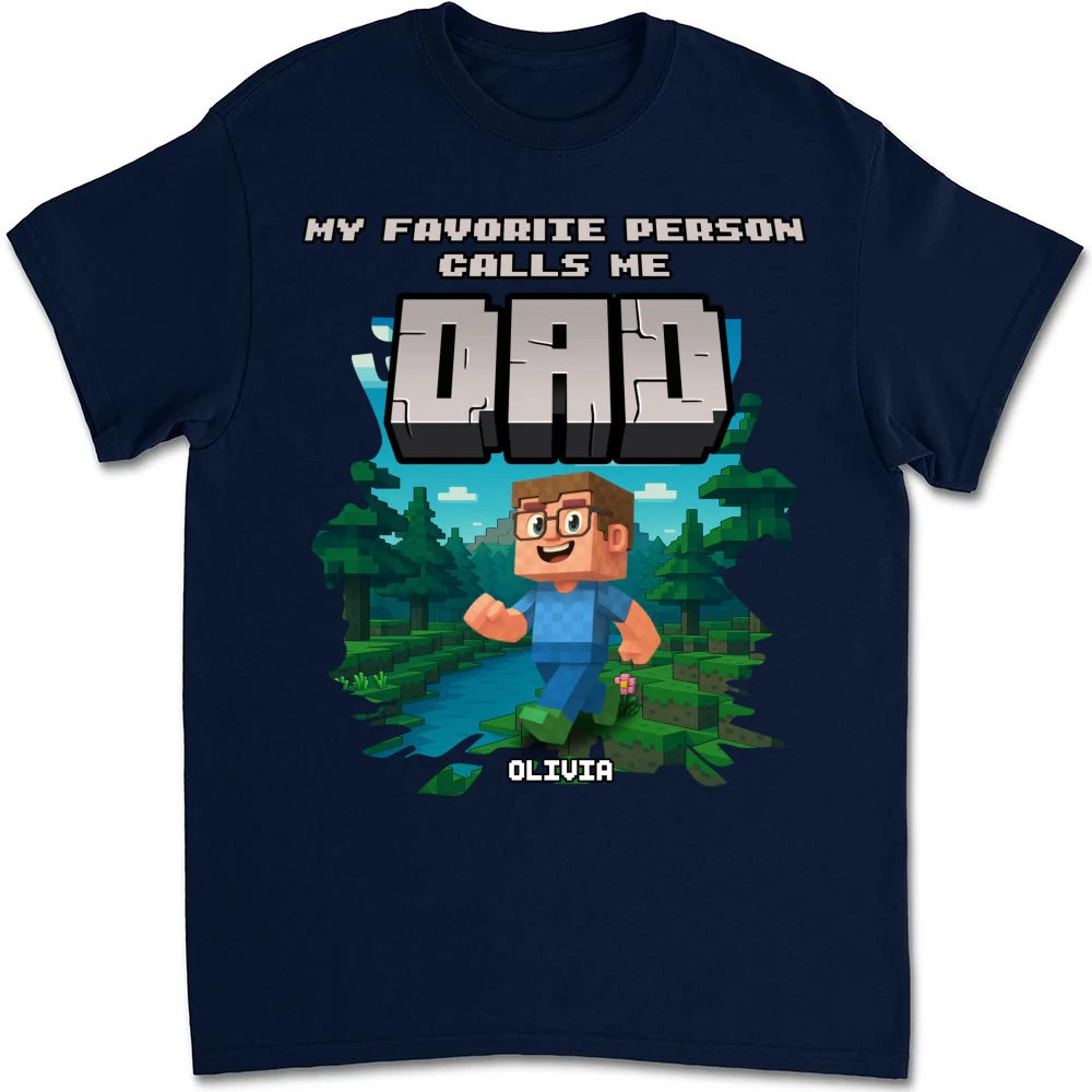 Papa Favorite People - Personalized Custom Shirt - Image 13