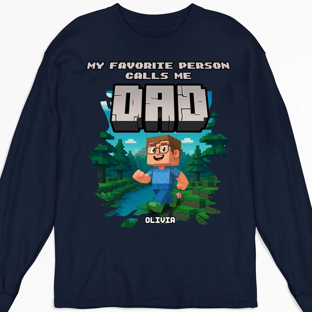 Papa Favorite People - Personalized Custom Shirt - Image 16