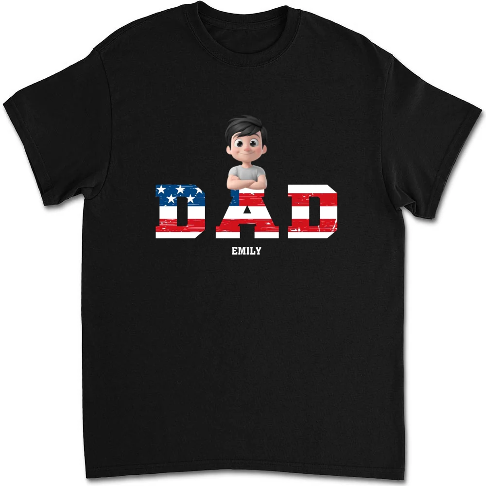 Papa Is The Best - Personalized Custom Shirt - Image 5