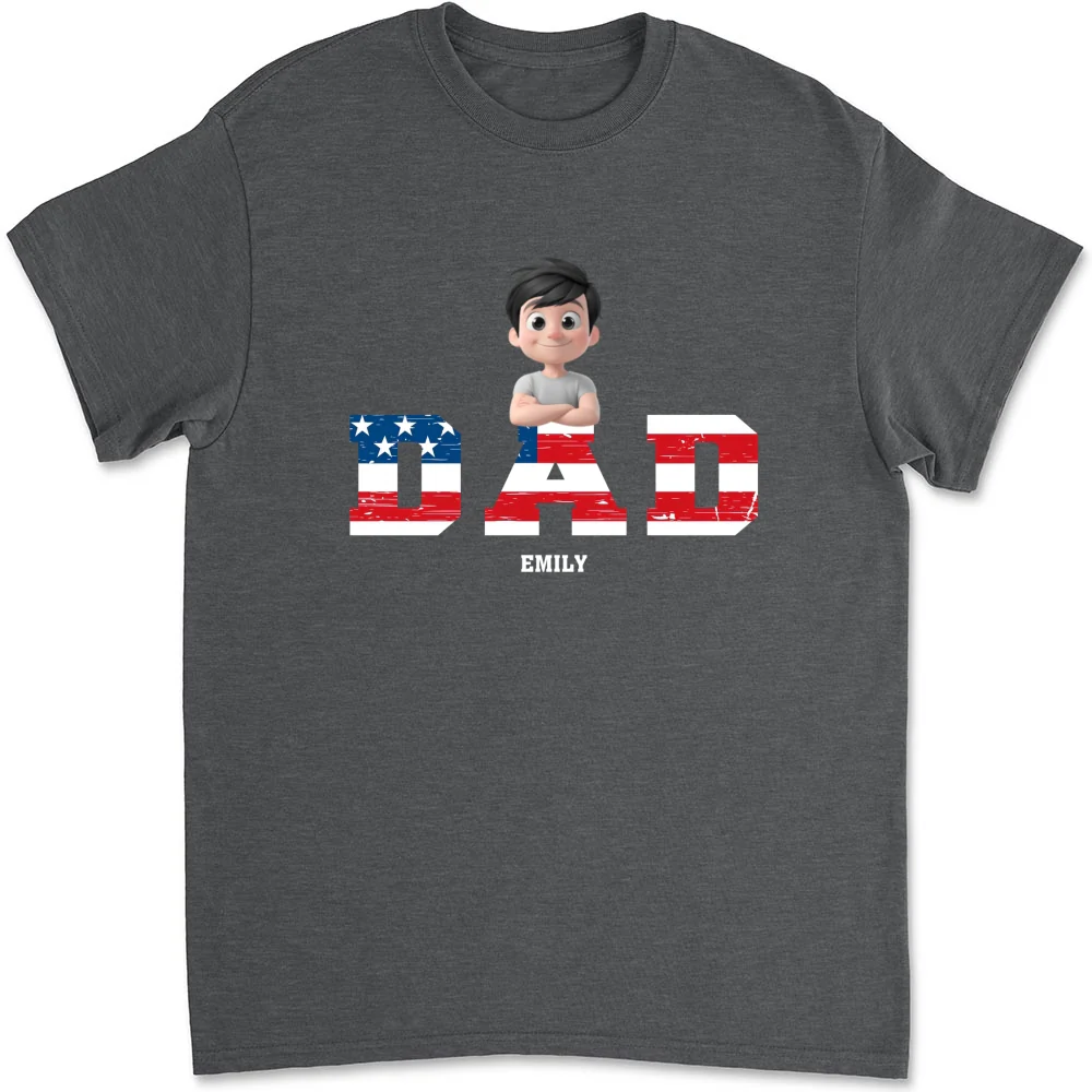 Papa Is The Best - Personalized Custom Shirt - Image 6