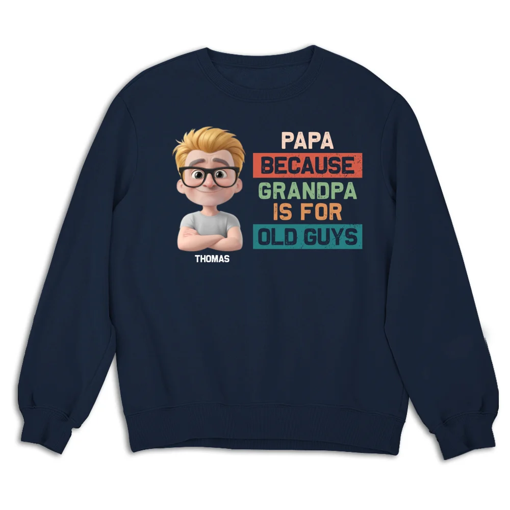 Papa Not Grandpa - Personalized Custom Shirt - Image 16