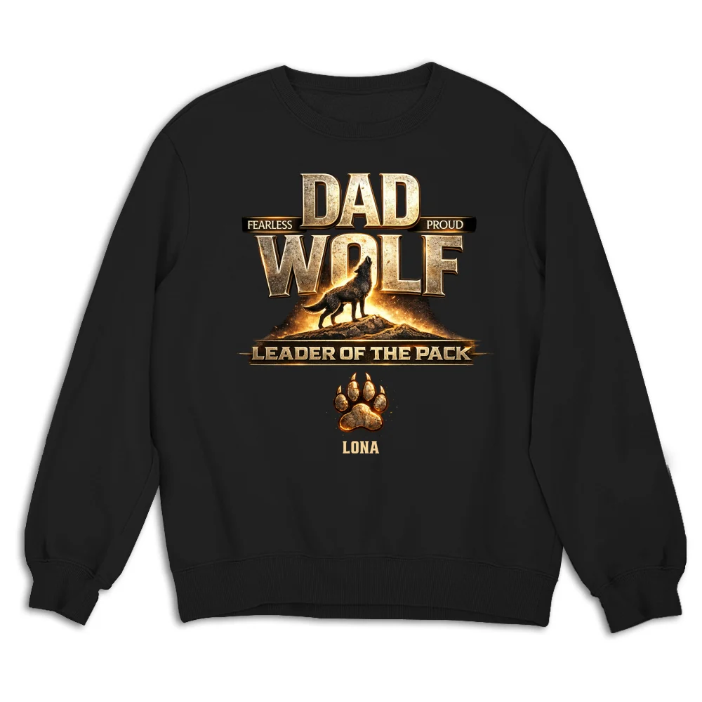 Papa Wolf Version 2 - Personalized Custom Shirt - Image 13