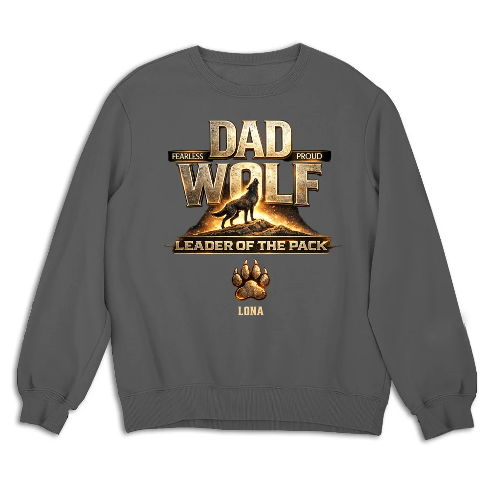 Papa Wolf Version 2 - Personalized Custom Shirt - Image 14