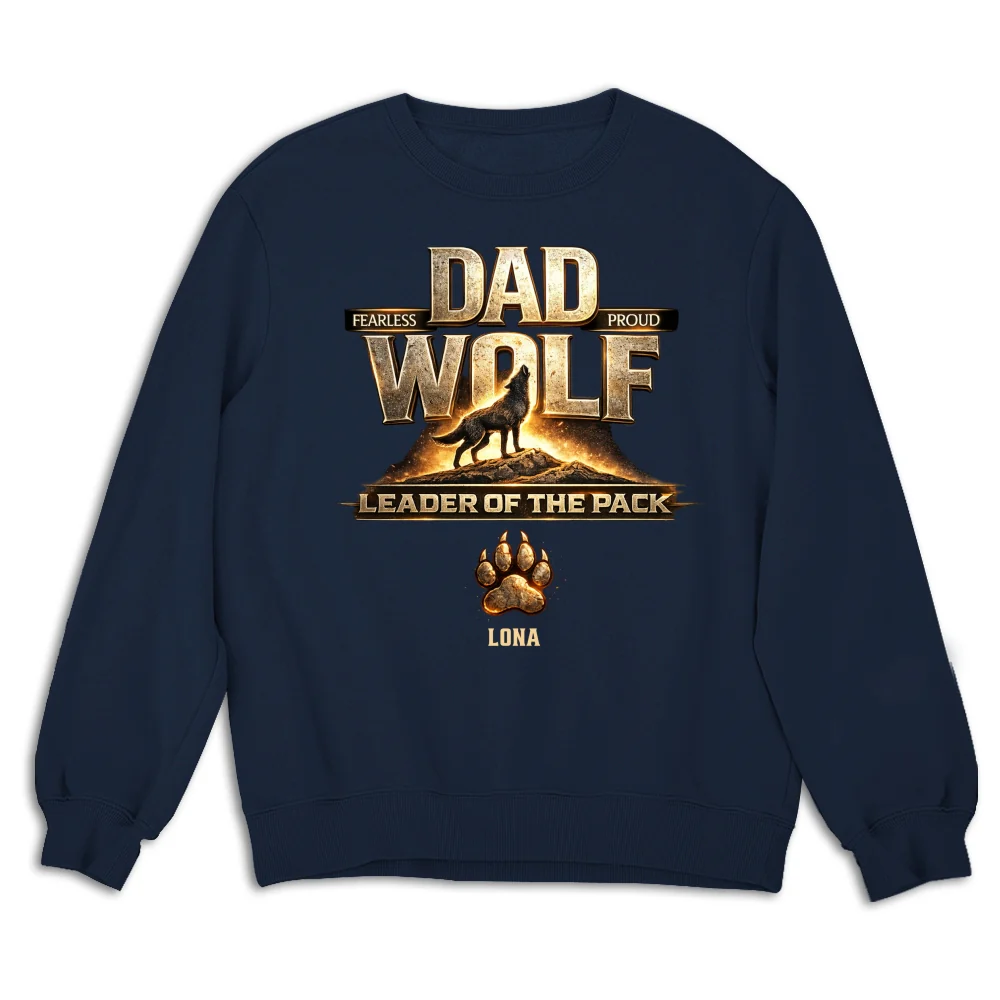 Papa Wolf Version 2 - Personalized Custom Shirt - Image 15