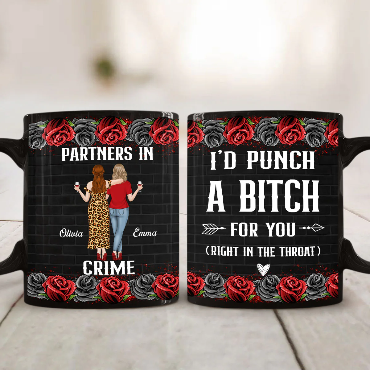 Partner In Crime - Personalized Custom Coffee Mug - Image 2