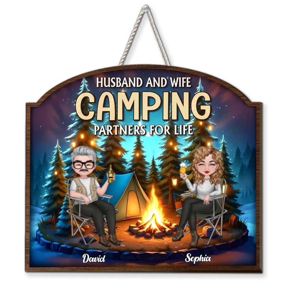 Partners For Life Camping - Personalized Custom Wood Sign - Image 5