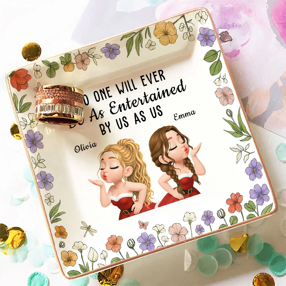 Partners In Fun - Personalized Custom Jewelry Dish - Image 2