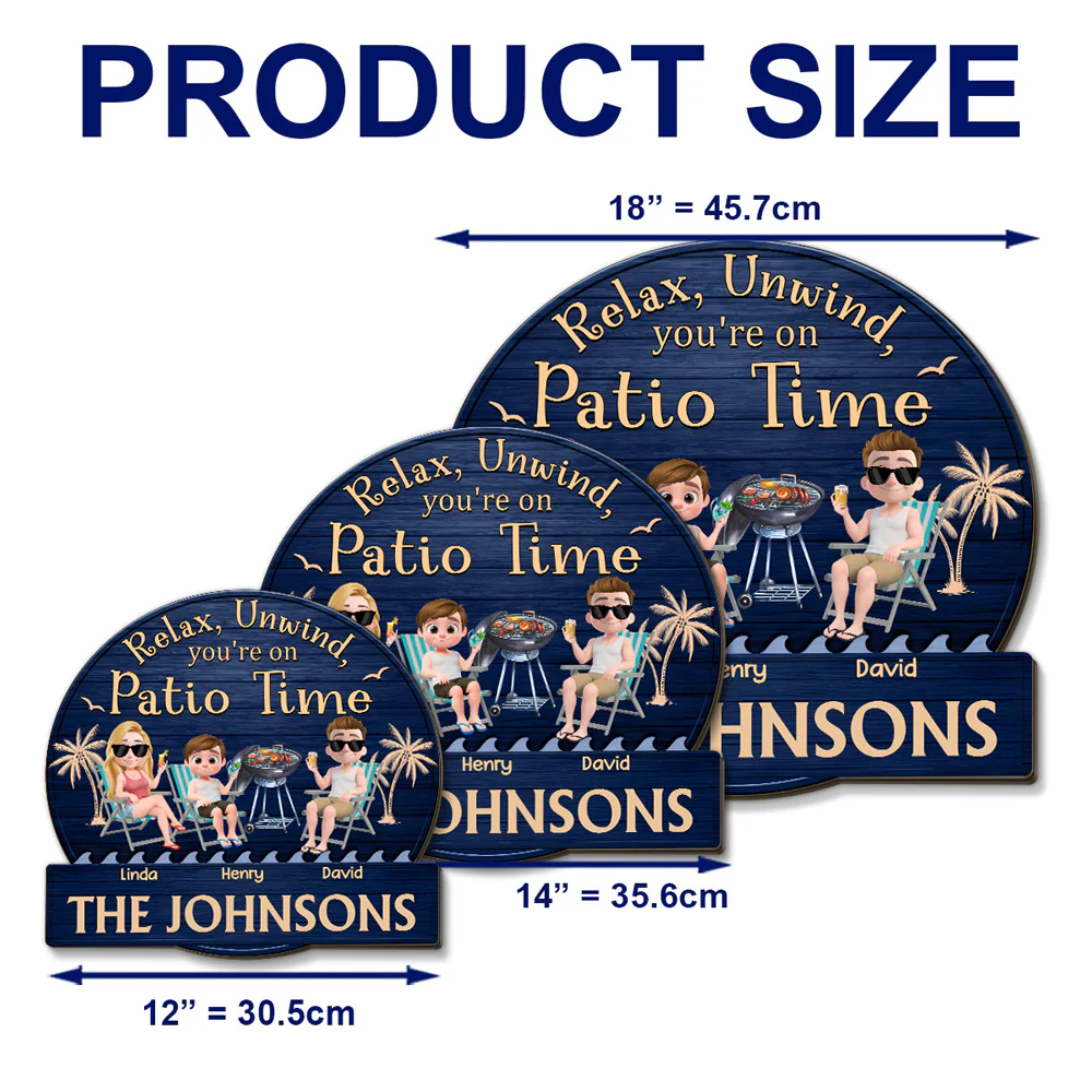 Patio Season Is On - Personalized Custom Wood Sign - Image 7
