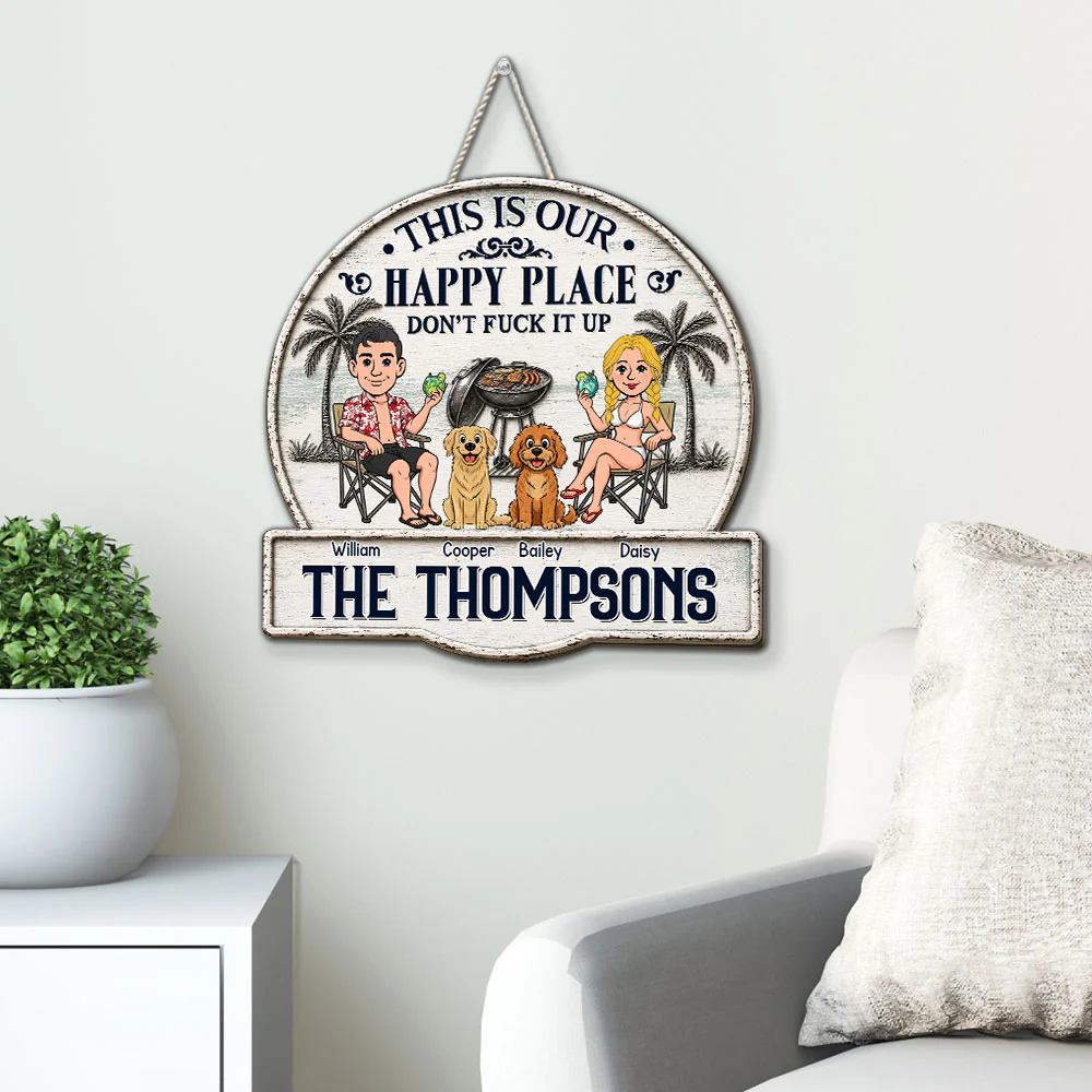Patio Time Beats Everything - Personalized Custom Wood Sign - Image 3
