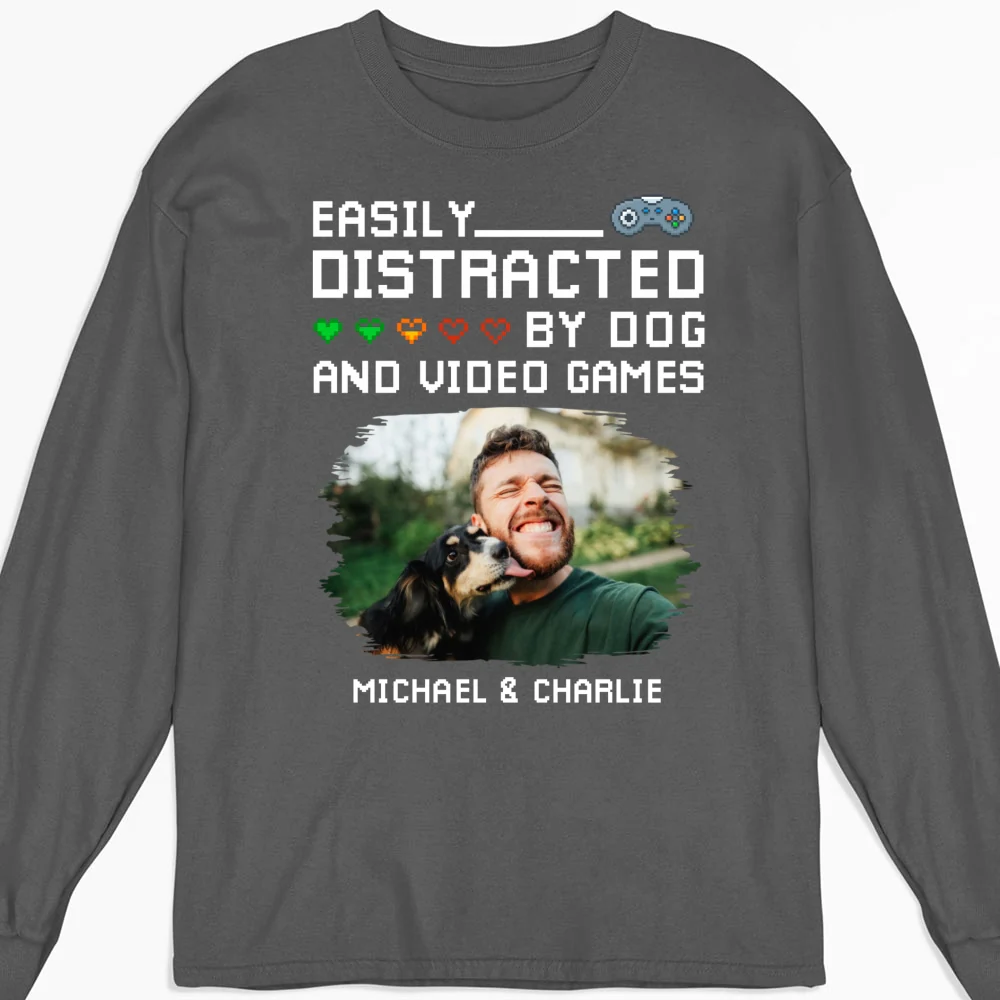 Pause Game Pet Dog Photo - Personalized Custom Shirt - Image 11