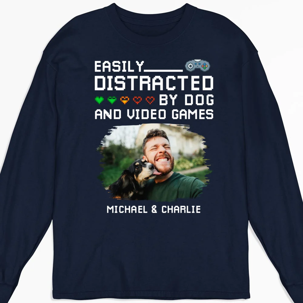 Pause Game Pet Dog Photo - Personalized Custom Shirt - Image 12