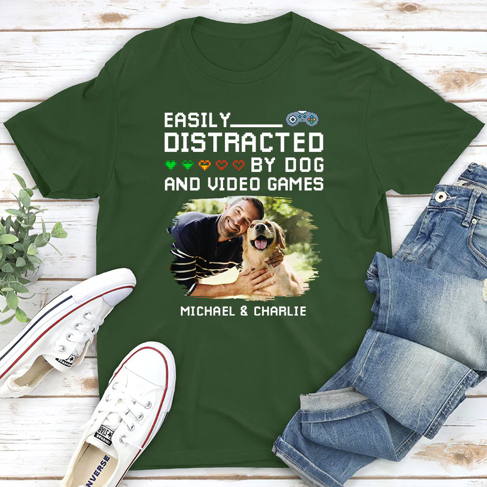 Pause Game Pet Dog Photo - Personalized Custom Shirt - Image 3
