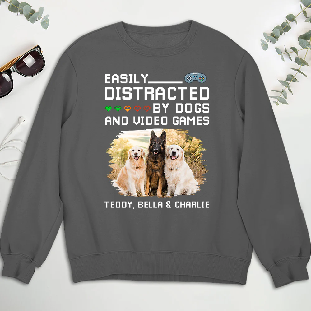 Pause Game Pet Dog Photo - Personalized Custom Shirt - Image 5