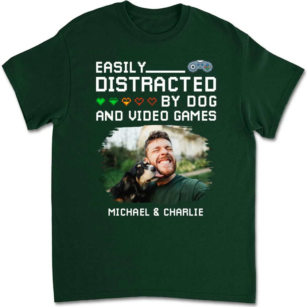 Pause Game Pet Dog Photo - Personalized Custom Shirt - Image 8