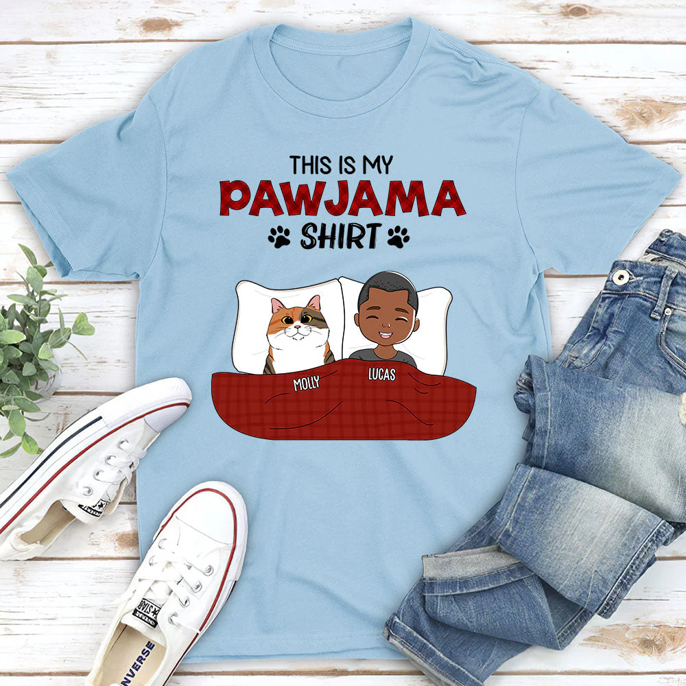 Pawjama Shirt - Personalized Custom Unisex T-shirt - Image 3