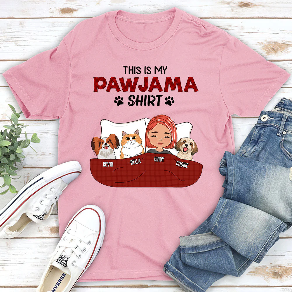 Pawjama Shirt - Personalized Custom Unisex T-shirt - Image 4