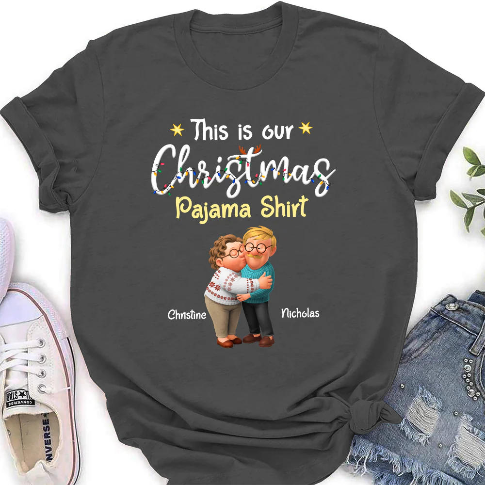Pawjama Shirt Ver Couple Cartoon - Personalized Custom Shirt - Image 7