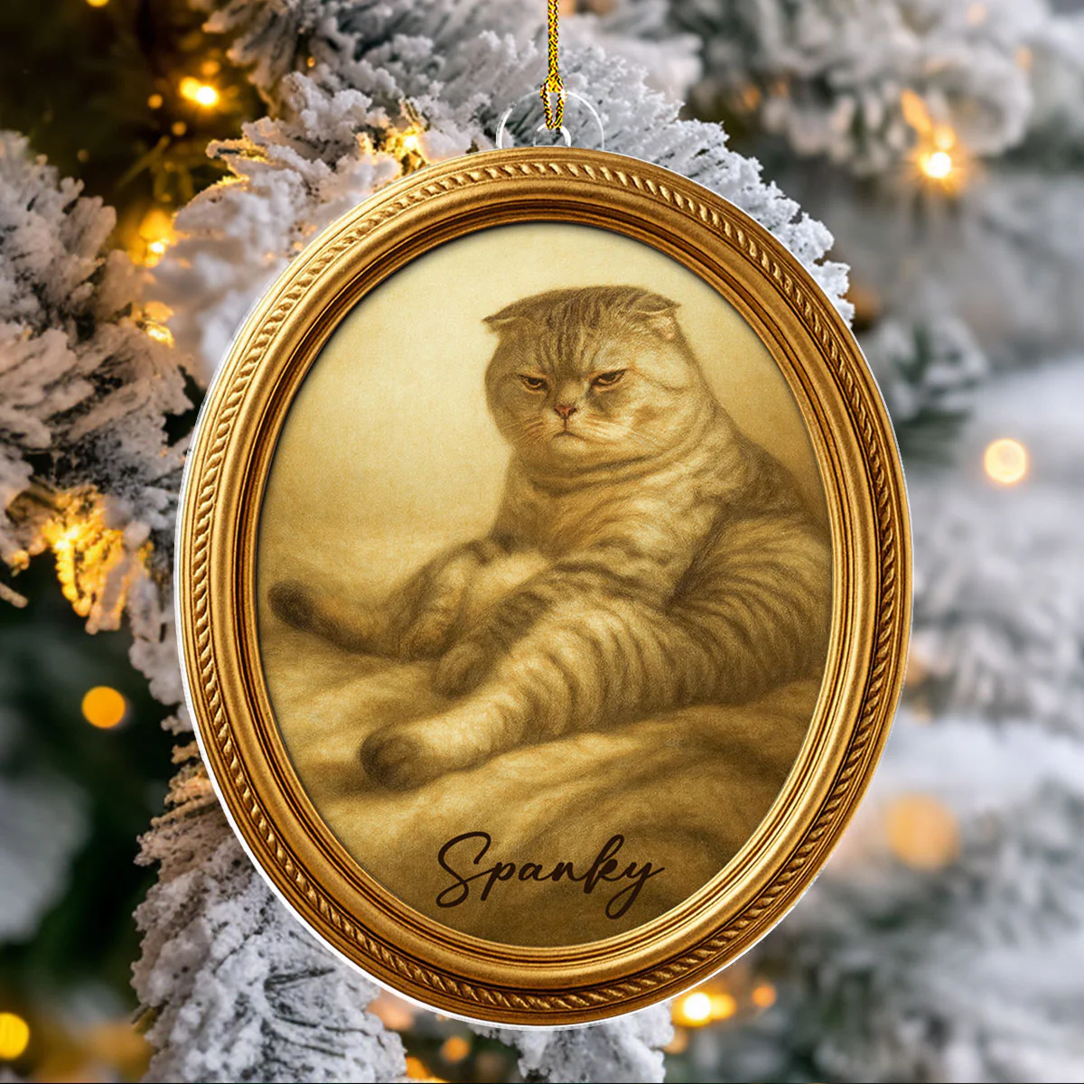 Paws In Heaven - Personalized Custom Acrylic Ornament - Image 3