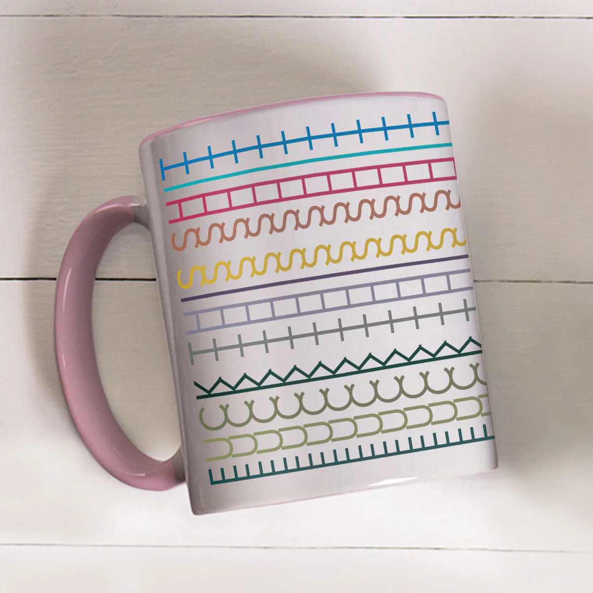 Peace Out The Drama Begins - Accent Mug - Image 5