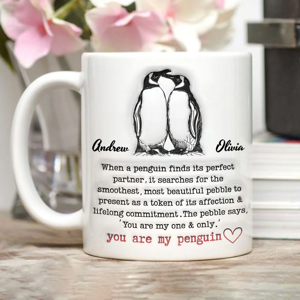Pebble Of My Heart - Personalized Custom 3D Inflated Effect Mug - Image 3