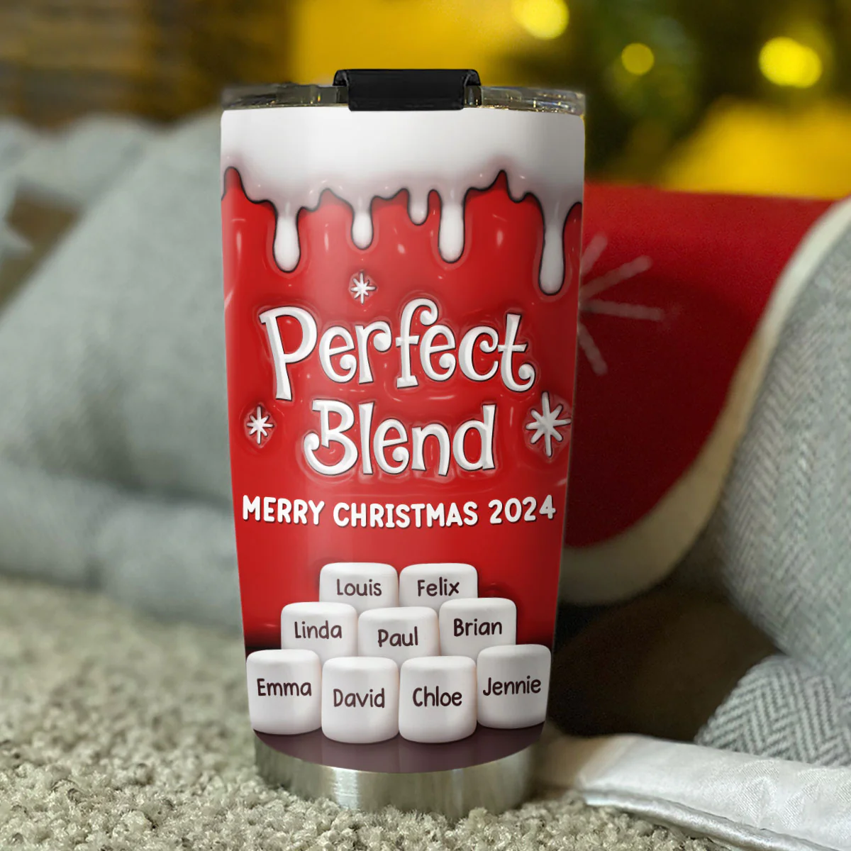 Perfect Blend - Personalized Custom 3D Inflated Effect Tumbler - Image 4