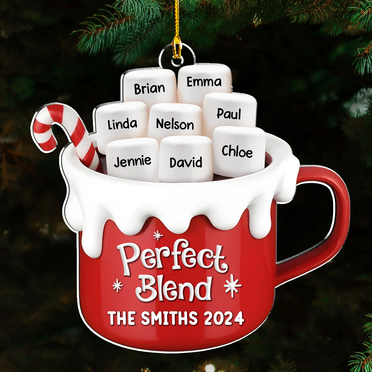 Perfect Blend - Personalized Custom Acrylic Ornament