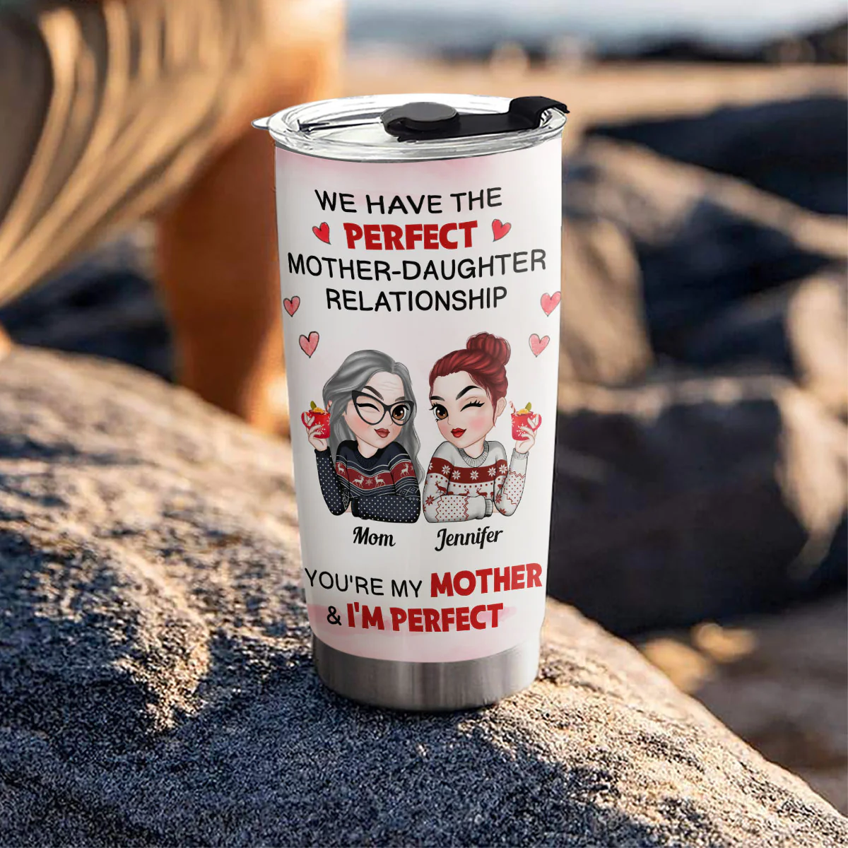 Perfect Relationship - Personalized Custom Tumbler - Image 3