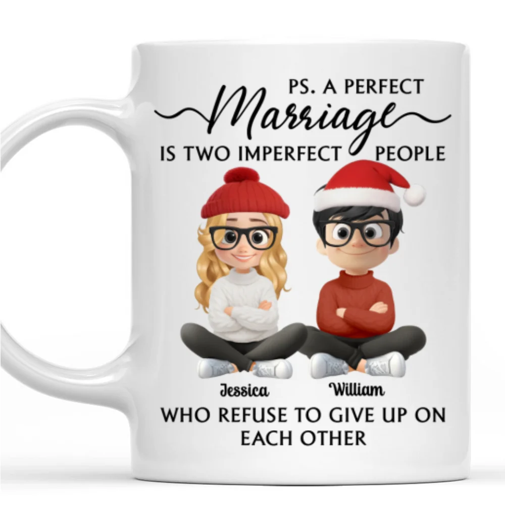 Perfectly Imperfect Love - Personalized Custom Coffee Mug - Image 7